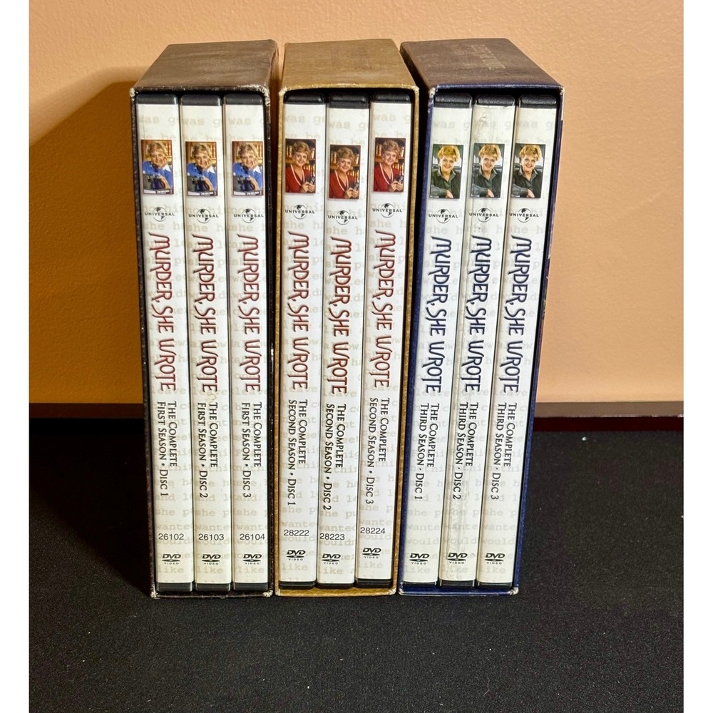 Murder She Wrote Complete Seasons 1 2 3 DVD Box Set Angela Lansbury Mystery TV